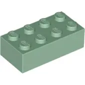 LEGO 100x brique 2x4, vert sable