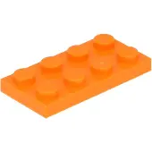 LEGO 100 pièces 3020 Plaques 2x4 Part Basic 100 Orange