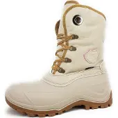 Spirale F092190SPI 01705800 : Bottines plates pour femmes, modèle à lacets, couleur beige, style décontracté