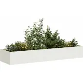 Prolenta Maison Exclusive - Jardinière blanche 280x80x40 cm en acier