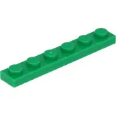 LEGO 1x6 plaque 3666 - 50 pièces vert
