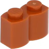 LEGO 1x2 Pallisade - 250 pièces Orange foncé