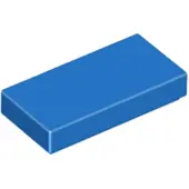 LEGO 1x2 carreaux 3069 - 50 pièces bleu