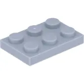 LEGO 2x3 panneaux 3021 - 100 pièces Gris bleuté clair