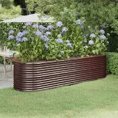 Prolenta Maison Exclusive - Lit surélevé de jardin Acier galvanisé marron
