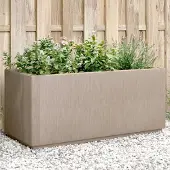 Prolenta Maison Exclusive - Bac à plantes marron clair 80x36x35 cm PP