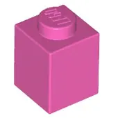 LEGO 100 pièces , pièces n° 3005 en rose foncé (Dark Pink)