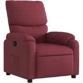 Syfax Fauteuil inclinable Rouge bordeaux Tissu