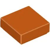 LEGO 100 pièces , pièce c. 3070 en orange foncé