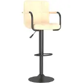 Syfax Tabouret de bar Crème Velours