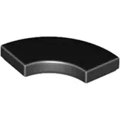 LEGO 2x2 carreaux coin rond 27925 - 100 pièces noir