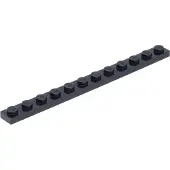 LEGO 1x12 plaques 60479 - 100 pièces noir