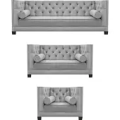AEA Luxus Wohnzimmer Moderne Sofagarnitur Set 2x Sofas Sessel Garnituren