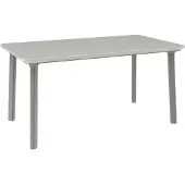 Toomax Table de jardin en plastique ITALIA DINNING gris clair