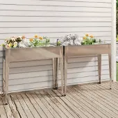 Prolenta Maison Exclusive - Jardinières 2 pcs Acier galvanisé