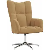 Syfax Chaise de relaxation Marron Velours