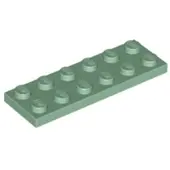 LEGO 2x6 plaque 3795 - 50 pièces vert sable