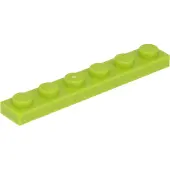 LEGO 1x6 planche 3666 - 100 pièces Lime
