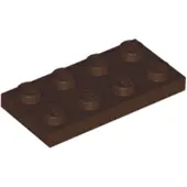 LEGO 100 pièces 3020 Plaques 2x4 Part Basic 100 Marron foncé