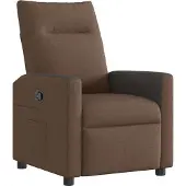 Syfax Fauteuil inclinable Marron Tissu