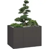 Prolenta Maison Exclusive - Bac à plantes noir 120x80x80 cm en acier