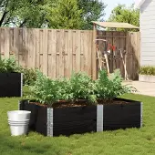 Prolenta Maison Exclusive - Jardinière noir 150x100 cm bois massif de pin