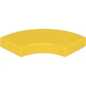 LEGO 2x2 carreaux coin rond 27925 - 100 pièces jaune