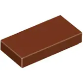 LEGO 1x2 carreaux 3069 - 250 pièces rouge-brun