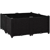 Syfax Lit surélevé 80x80x38 cm Polypropylène