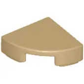 LEGO 1x1 carreaux coin rond 25269 - 50 pièces beige foncé