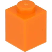 LEGO 100 pièces 3005 Brick 1x1 Part Basic Bricks 100 Orange