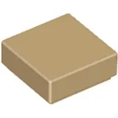 LEGO 1x1 carreaux 3070 - 250 pièces beige foncé