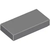 LEGO 1x2 carreaux 3069 - 250 pièces gris bleuté foncé