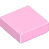 LEGO 100 pièces , pièce c. 3070 en rose clair