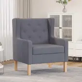 Prolenta Maison Exclusive - Fauteuil gris tissu