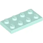 LEGO 50 pièces 3020 Plaques 2x4 Part Basic 50 Clair Aqua