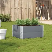 Prolenta Maison Exclusive - Jardinière gris 80x60 cm bois massif de pin