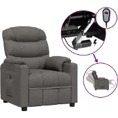 Syfax Fauteuil inclinable électrique Gris foncé Tissu