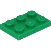 LEGO 2x3 plaques 3021 - 50 pièces vert