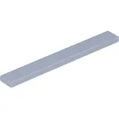 LEGO 1x8 carreaux 4162 - 50 pièces Gris bleuté clair