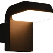 Syfax Applique murale LED d'extérieur 9 W Noir Ovale