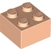 LEGO 2x2 brique 3003 - 10 pièces Nougat clair
