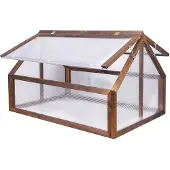 QLS Mini-serre Bois Timber 120x80 Serre Balcon pour herbes aromatiques Tomates 11272