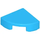 LEGO 1x1 carreaux coin rond 25269 - 250 pièces bleu azur foncé