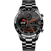 Lige Montre Smart LU-23958 Noire pour Hommes KP23958