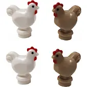 LEGO World of Animals : 4 poules