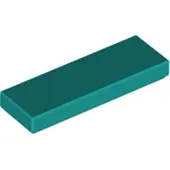 LEGO 1x3 carreaux 63864 - 250 pièces turquoise foncé