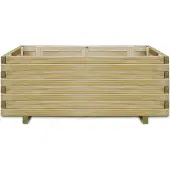 Prolenta Maison Exclusive - Jardinière surélevée 100x50x40 cm, en bois, rectangulaire