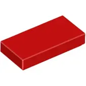 LEGO 1x2 carreaux 3069 - 50 pièces rouge