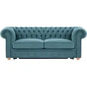 Wintech Chesterfield Max Borneo – Canapé trois places convertible avec sommier-Velluto 12-aveo
